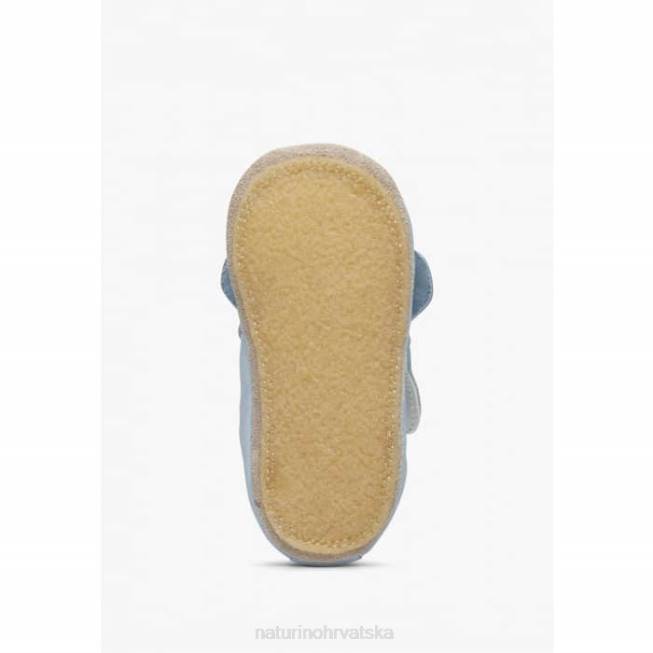 dlin Naturino dijete ZF0X8 cipelice za krevetić s naljepnicom za pse svijetlo plava