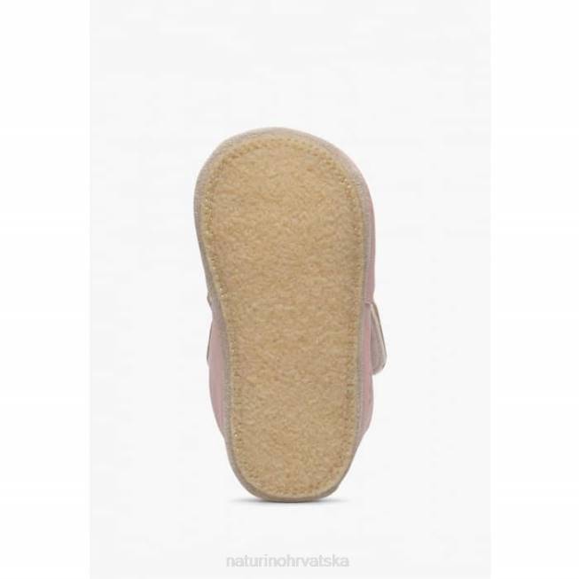 mojjy Naturino dijete ZF0X16 kožne cipele za krevetić ružičasta