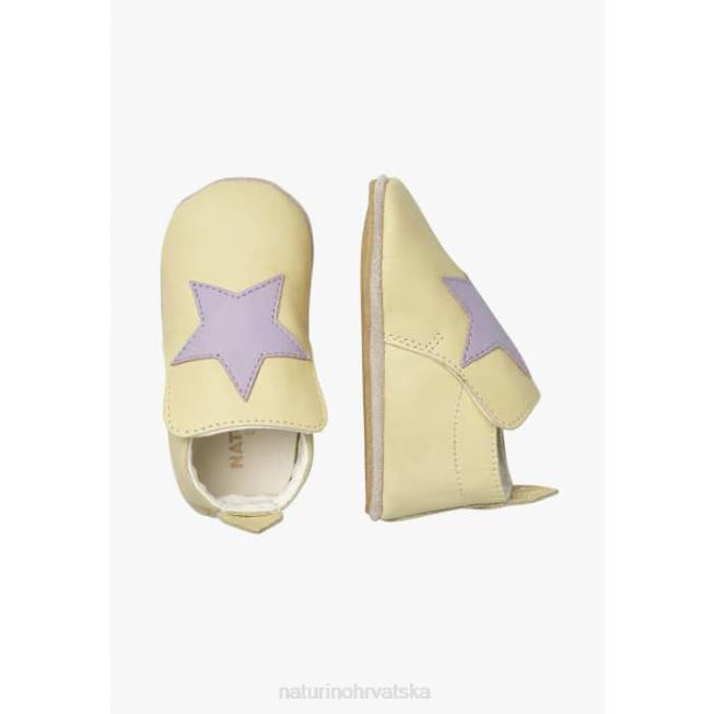 mojjy Naturino dijete ZF0X17 kožne cipele za krevetić žuta boja