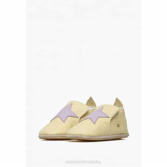 mojjy Naturino dijete ZF0X17 kožne cipele za krevetić žuta boja