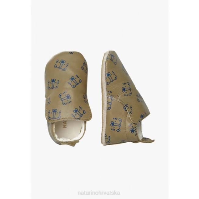 plumard Naturino dijete ZF0X4 cipelice za krevetić s printom tigra golubije siva
