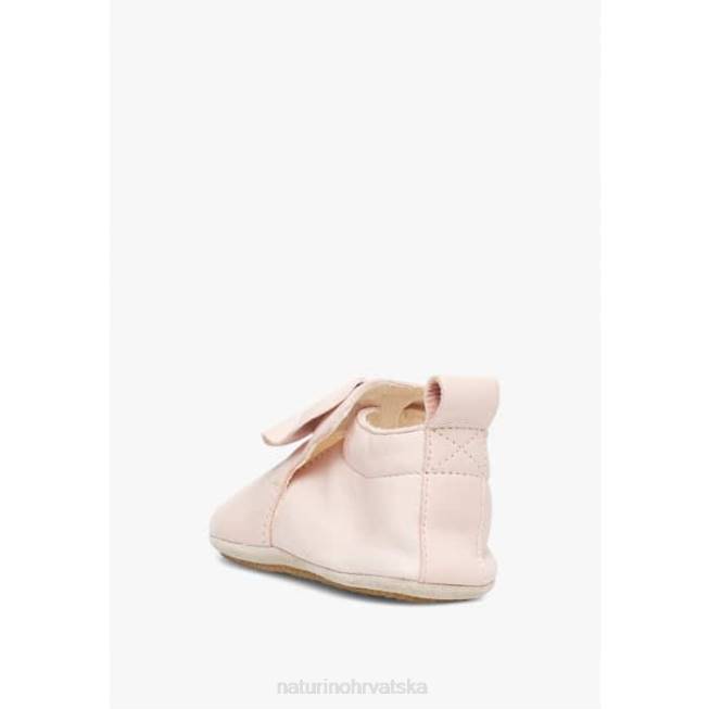 zaplet Naturino dijete ZF0X10 cipele za krevetić od nappa kože s mašnom ružičasta