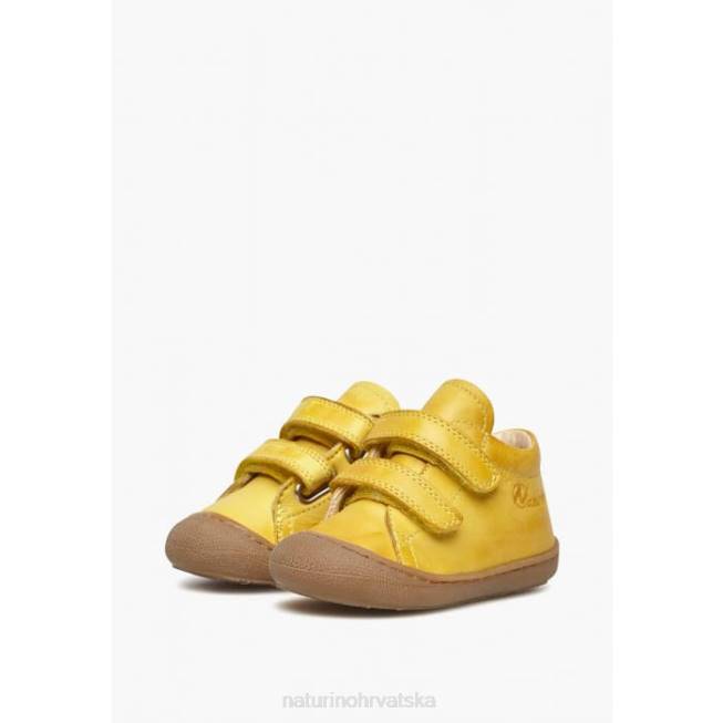 čahura vl Naturino djeca ZF0X276 cipele za prve korake od nappa kože žuta boja