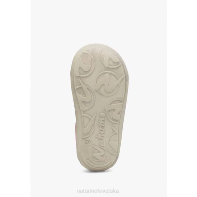 larve Naturino djeca ZF0X337 platnene cipele za prve korake Crvena