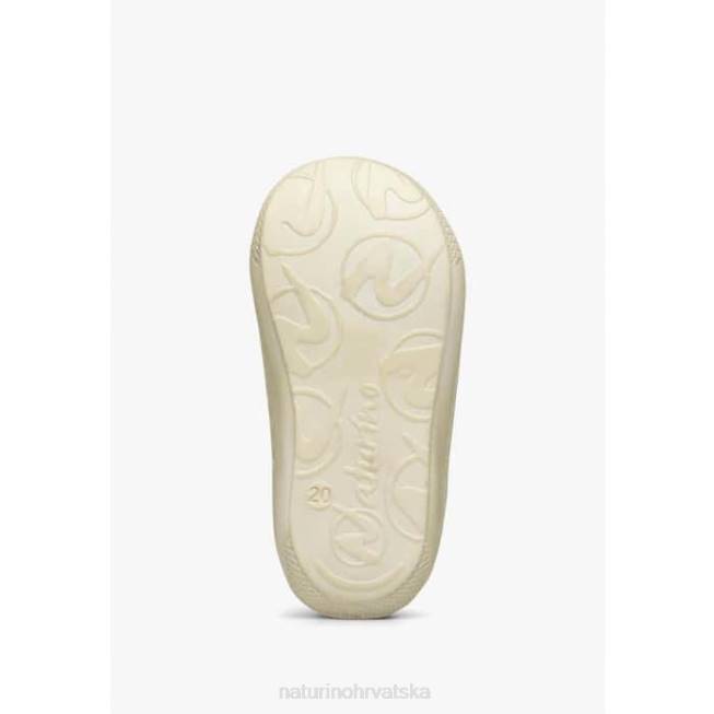 čahura vl Naturino djeca ZF0X102 cipele za prve korake od brušene kože s printom tratinčica ružičasta