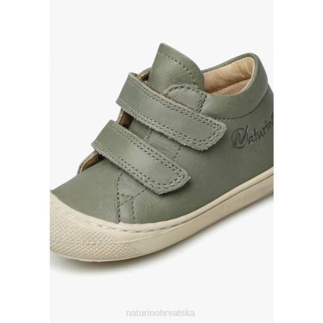 čahura vl Naturino djeca ZF0X149 cipele za prve korake od nappa kože tamnozelene
