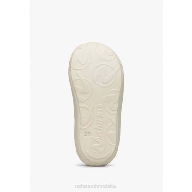 čahura vl Naturino djeca ZF0X67 cipele za prve korake od tkanine s cvjetnim printom svijetlo plava