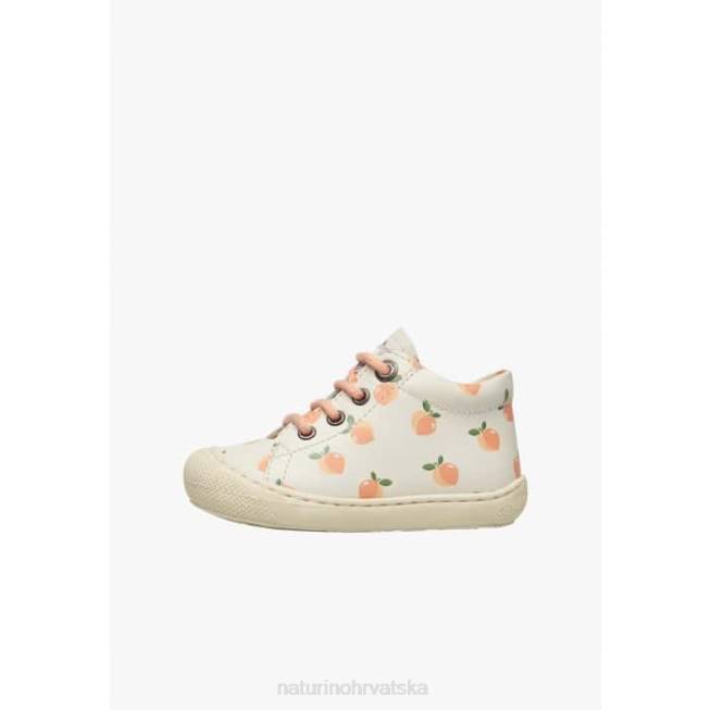 larve Naturino djeca ZF0X110 kožne čizmice za malu djecu s uzorkom marelice krema