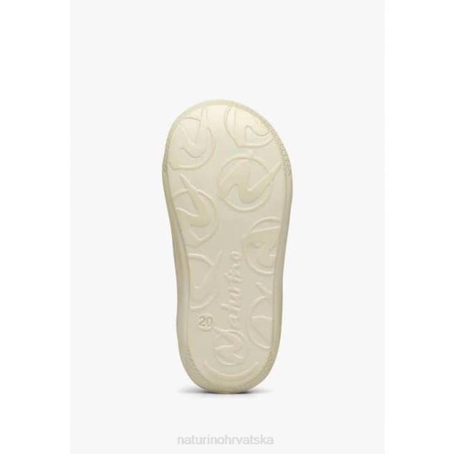 larve Naturino djeca ZF0X139 cipele za prve korake od brušene kože s printom tratinčica ružičasta