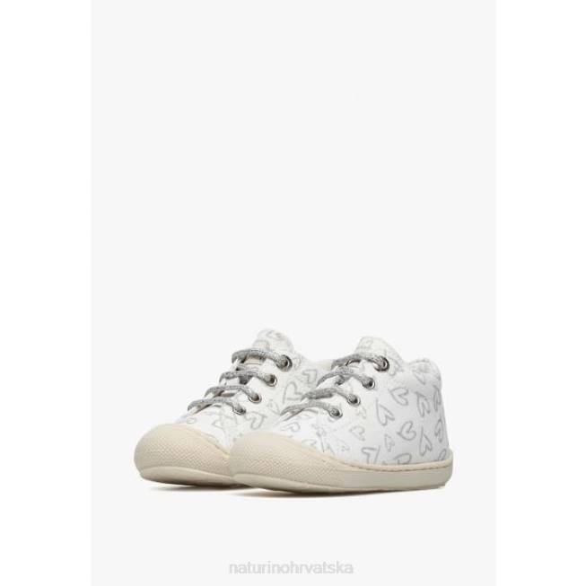 larve Naturino djeca ZF0X146 platnene cipele za prve korake bijela