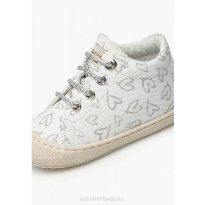 larve Naturino djeca ZF0X146 platnene cipele za prve korake bijela