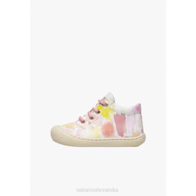 larve Naturino djeca ZF0X173 kožne cipele za prve korake bijelo-ružičasta