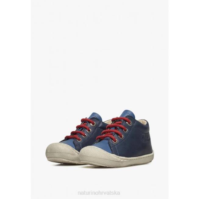 larve Naturino djeca ZF0X178 cipele za prve korake od nappa kože mornarsko-svijetloplava