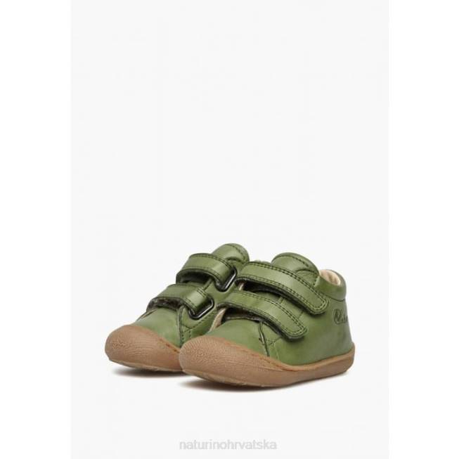 larve Naturino djeca ZF0X202 cipele za prve korake od nappa kože zelena