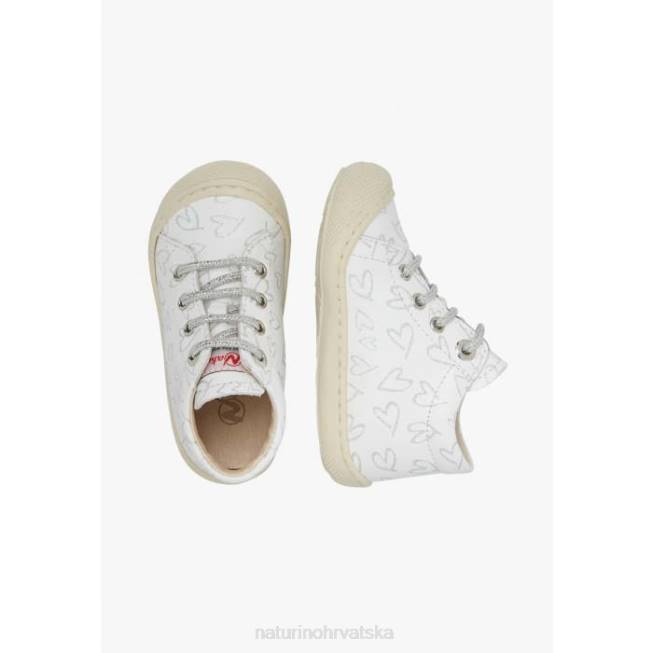 larve Naturino djeca ZF0X70 kožne cipele za prve korake bijela