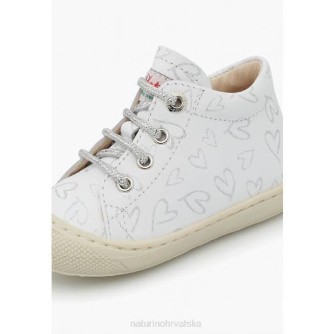 larve Naturino djeca ZF0X70 kožne cipele za prve korake bijela