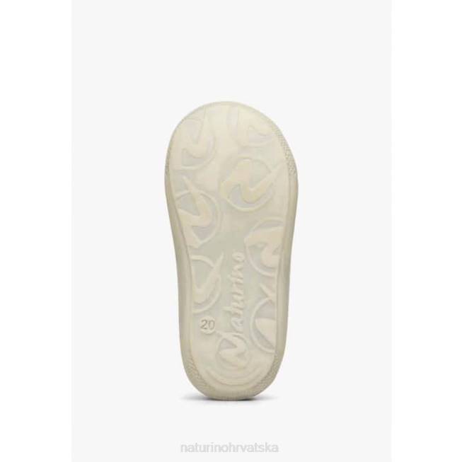 larve Naturino djeca ZF0X80 cipele za prve korake od kože i antilopa lila