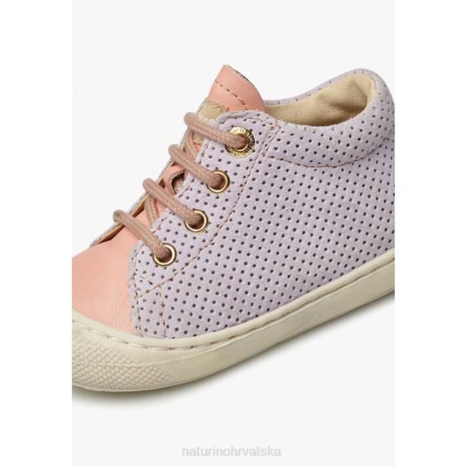 larve Naturino djeca ZF0X80 cipele za prve korake od kože i antilopa lila