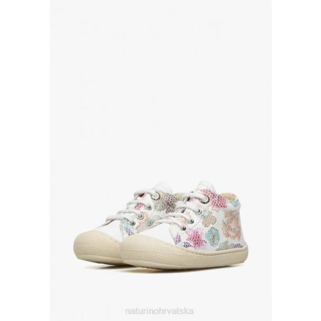 larve Naturino djeca ZF0X89 kožne cipele za prve korake bijela