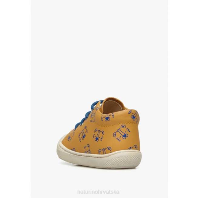 larve Naturino djeca ZF0X99 kožne cipele za malu djecu s uzorkom tigra bundeva