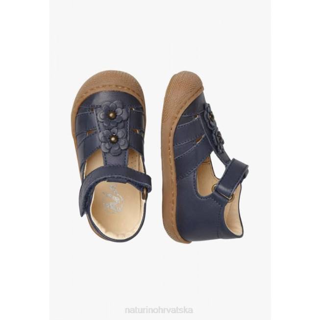 Maggy Naturino djeca ZF0X593 poluzatvorene sandale s apliciranim cvjetovima plava