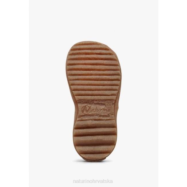 vidi organski Naturino djeca ZF0X22 poluotvorene sandale od organske tkanine ružičasta