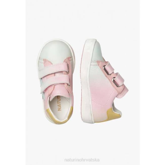 annie vl Naturino djeca ZF0X364 kožne tenisice sa zvjezdicom ružičasta