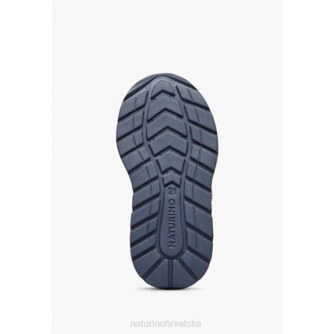 argal vl Naturino djeca ZF0X379 tenisice od antilopa i tkanine sivobijela