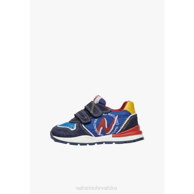 argal vl Naturino djeca ZF0X395 tenisice od antilopa i tkanine plava