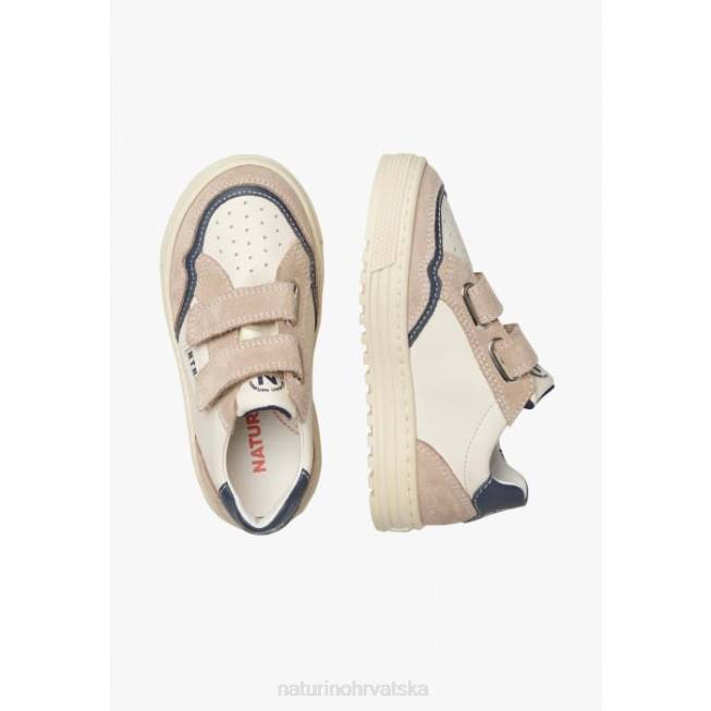 ariton vl. Naturino djeca ZF0X495 tenisice od kože i antilopa bež-bijela