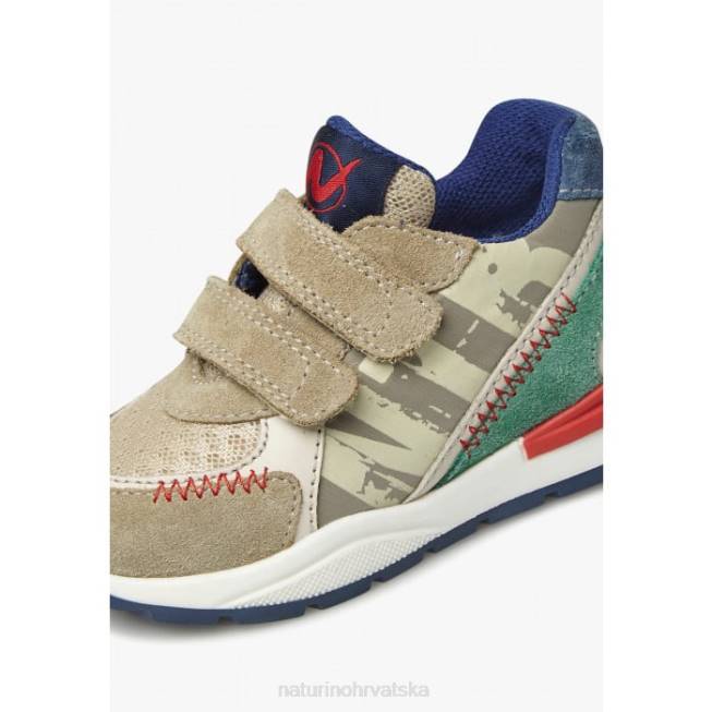 bley vl Naturino djeca ZF0X394 tenisice od antilopa i tkanine golubica sivozelena