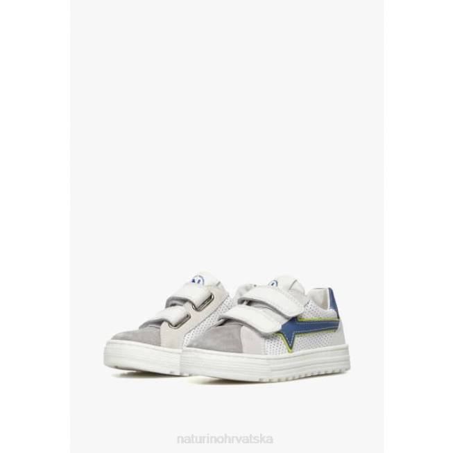 blitz vl. Naturino djeca ZF0X390 tenisice od kože i antilopa sivo-plava