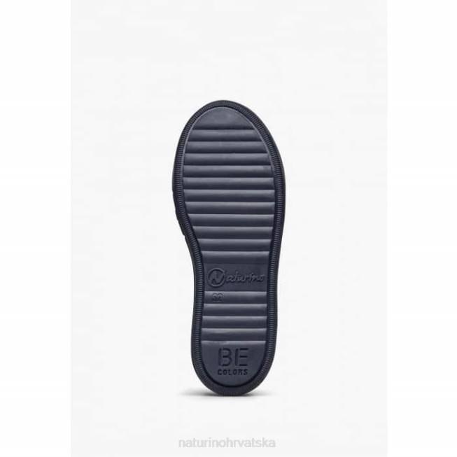 caleb vl Naturino djeca ZF0X435 tenisice od nappa kože i antilopa mornarica