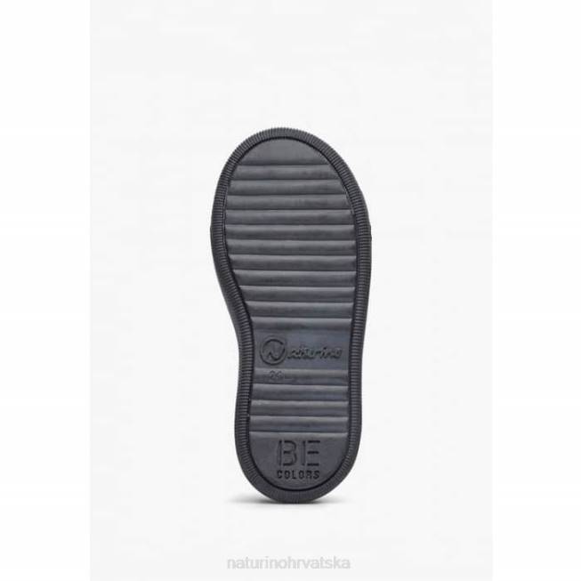 caleb vl Naturino djeca ZF0X523 tenisice od nappa kože i antilopa crno