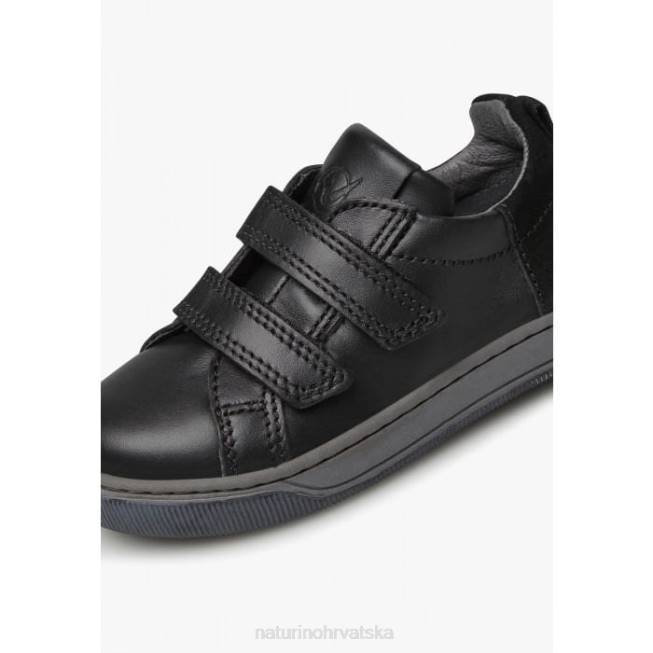 caleb vl Naturino djeca ZF0X523 tenisice od nappa kože i antilopa crno