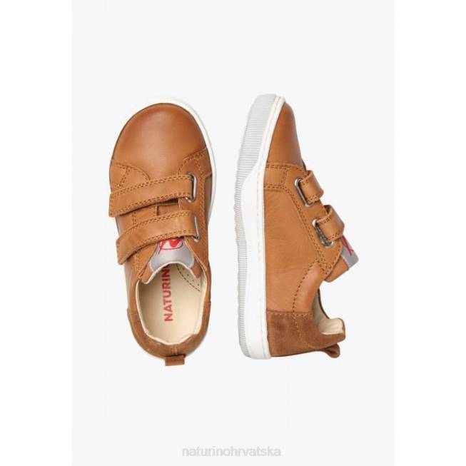 caleb vl Naturino djeca ZF0X524 tenisice od nappa kože i antilopa smeđa