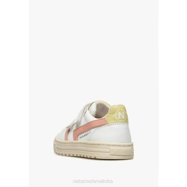 ceonia vl. Naturino djeca ZF0X46 tenisice od umjetne kože bijelo-puder roza