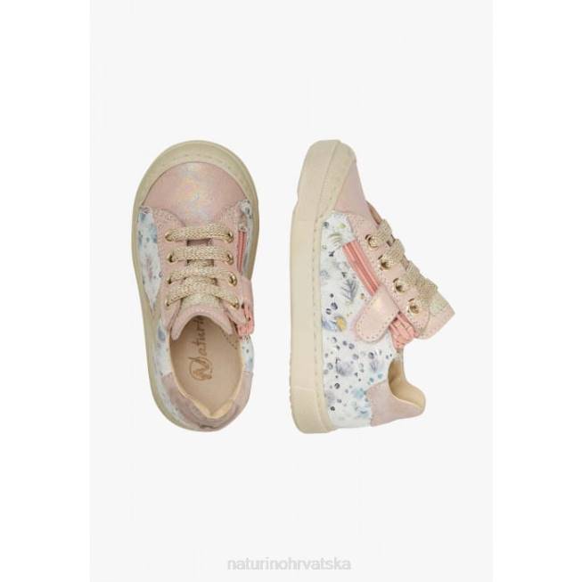 clarendon zip Naturino djeca ZF0X411 tenisice od kože i antilopa ružičasta