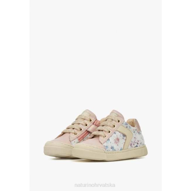 clarendon zip Naturino djeca ZF0X411 tenisice od kože i antilopa ružičasta