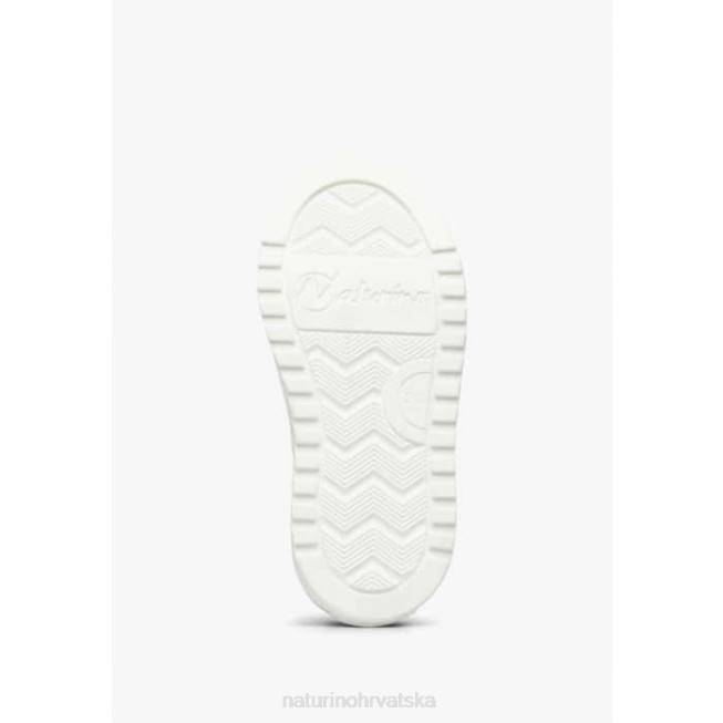 coris 2 zip. Naturino djeca ZF0X402 tenisice od kože i tkanine nebesko plavo-srebrna