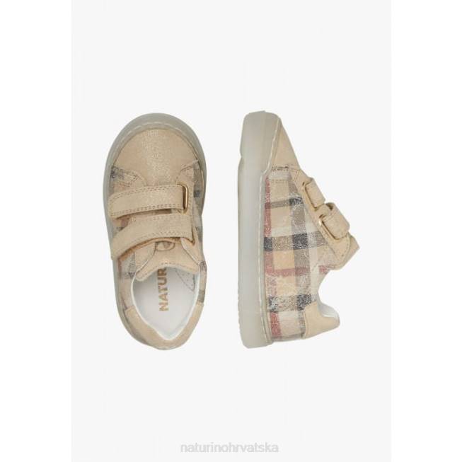 eindhoven vl Naturino djeca ZF0X515 tenisice od brušene kože platina