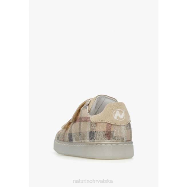 eindhoven vl Naturino djeca ZF0X515 tenisice od brušene kože platina