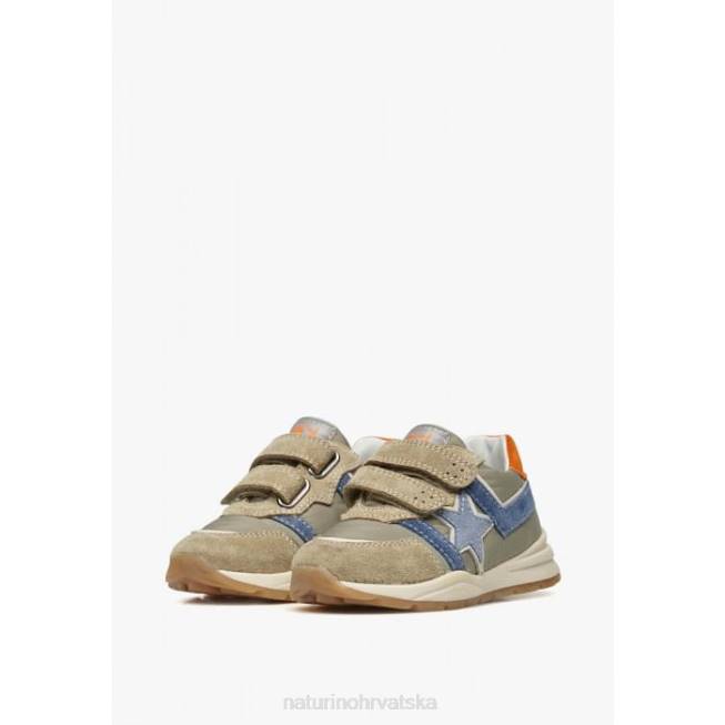 evon vl Naturino djeca ZF0X448 tenisice od antilopa i tkanine golubica sivoplava