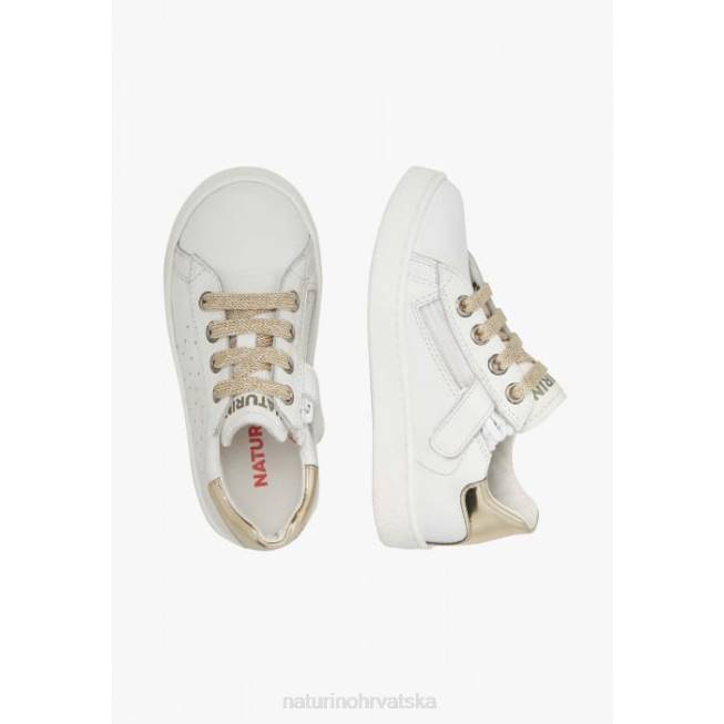 hasselt 2 zip. Naturino djeca ZF0X406 kožne tenisice bijelo-platinasti