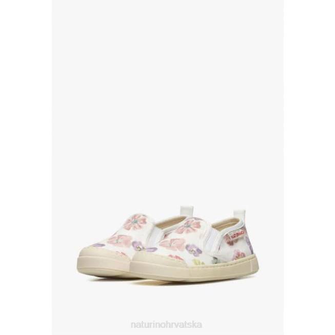 henntor Naturino djeca ZF0X388 tenisice od tkanine bijelo-ružičasta