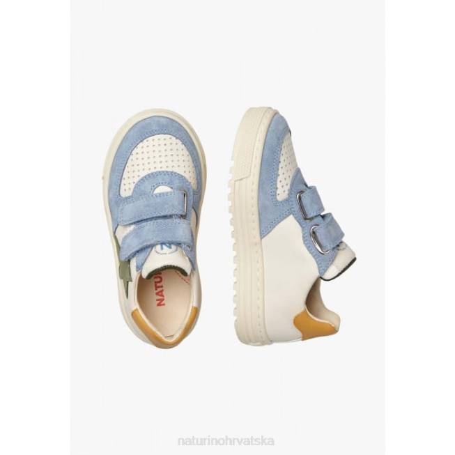 hess vl. Naturino djeca ZF0X382 tenisice od kože i antilopa nebesko plavo-bež