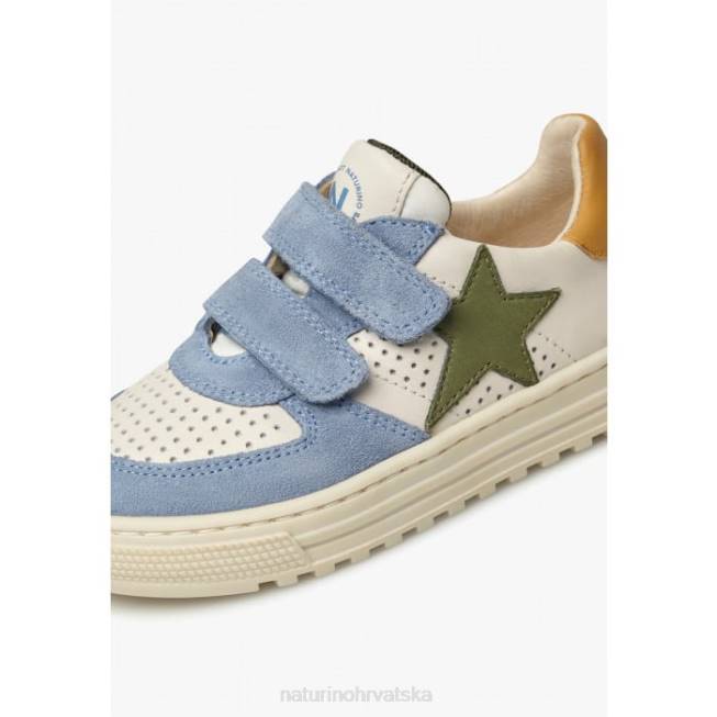 hess vl. Naturino djeca ZF0X382 tenisice od kože i antilopa nebesko plavo-bež