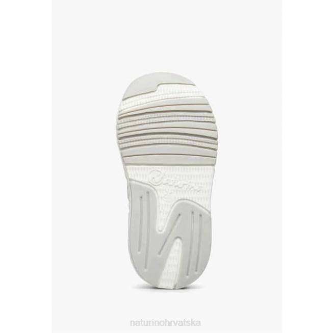 jesko vl. Naturino djeca ZF0X410 tenisice od antilopa i tehničke tkanine bijelo-ružičasta