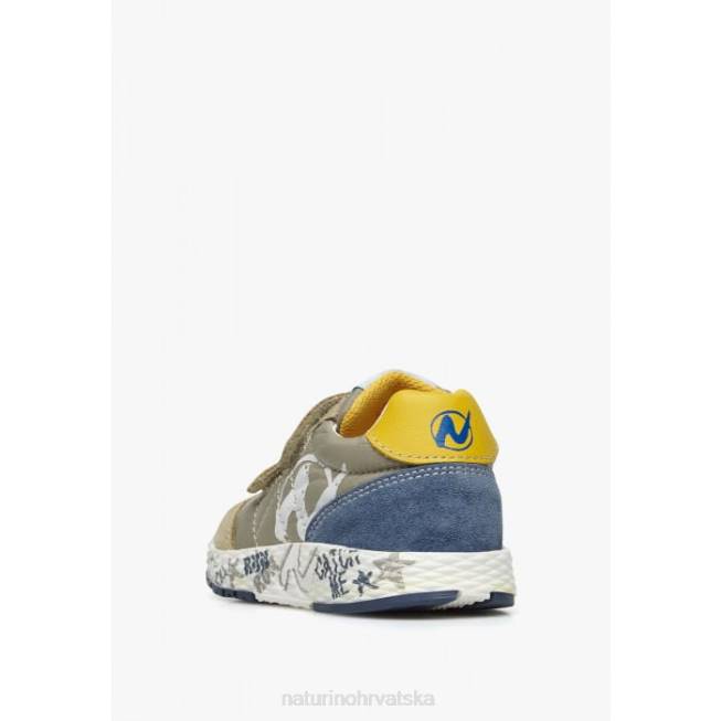 jesko vl. Naturino djeca ZF0X413 tenisice od antilopa i tehničke tkanine golubije siva