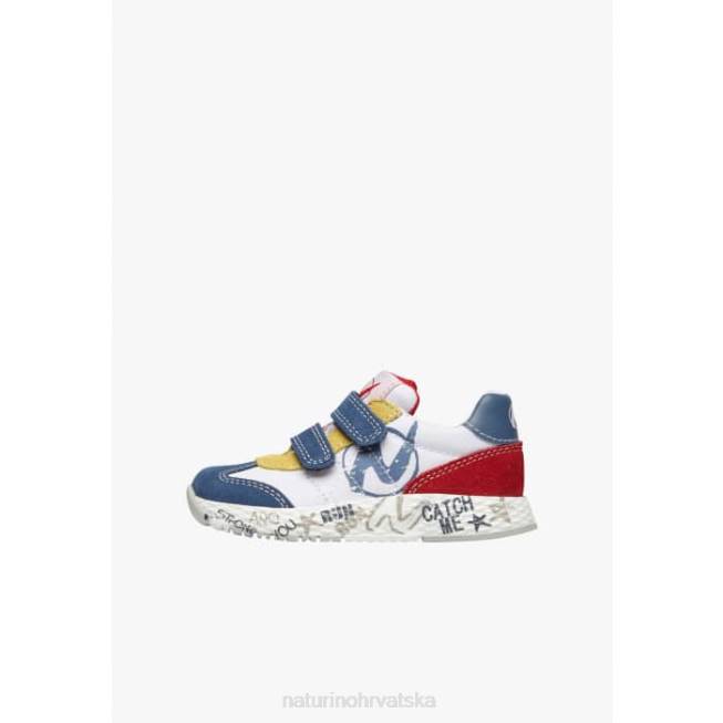 jesko vl. Naturino djeca ZF0X419 tenisice od antilopa i tehničke tkanine bijelo-plava